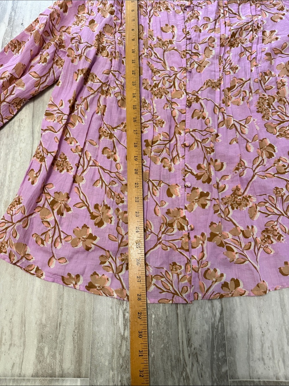 Women's Pink Floral Button-Front Blouse J. Jill XL - Picture 2 of 4